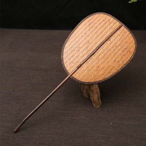 Qingyan Bamboo Woven Fan Handmade Natural Brown Art Collectible Guizhou Craft Summer 2021 First Class Product - Product Image 1
