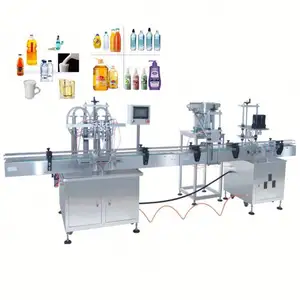 Máquina automática de Llenado de líquidos 3 en 1/planta de embotellado/línea de producción