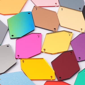 Qy Fancy Shape Acrylic gương may trên Rhinestone chất lượng hàng đầu lớp aaaaaa phẳng trở lại acrylic đa giác đá cho nhảy múa may mặc - Product Image 4
