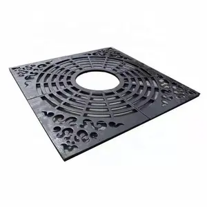 Professional Manufacturer Cast Iron Tree Pool Grate Plating Rainwater Grating Cover Tree Protection Plate