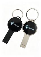 Memoria USB 3.0 Metálica Impermeable con Luz LED para Regalos Publicitarios Empresariales y Reuniones Anuales de la Empresa
