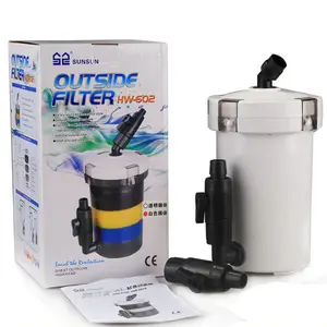 SunSun HW-603B 400L/H Aquarium Tank Filter ถังกรอง3ขั้นตอน Aquarium ภายนอกกระป๋องสำหรับถังปลา