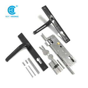 Pabrik Perkakas KEYI Penjualan Langsung DE-09 Gagang Pintu Interior Plat Aluminium Kunci Gagang Pintu Tuas Kunci - Product Image 2