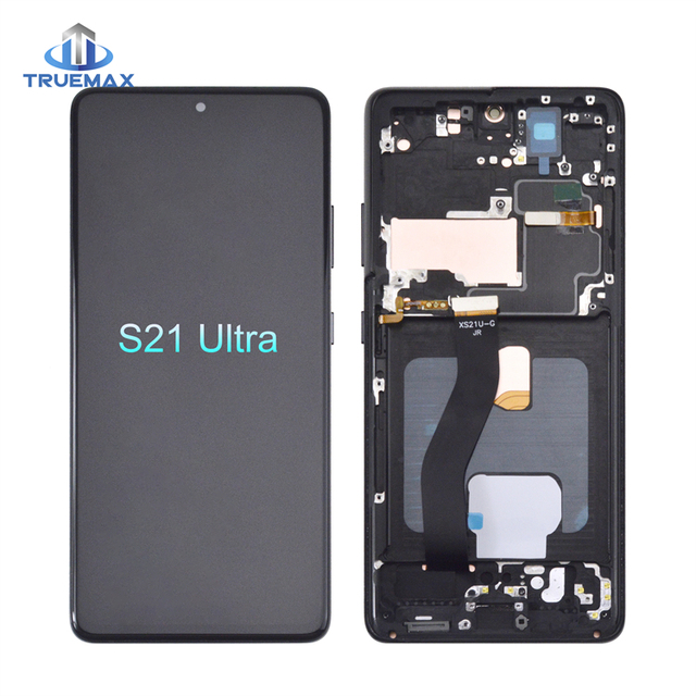 Lcd per ecran pantalla de for samaung s21 plus ultra s21ultra fe 5g s21fe sm 998u g991n soft oled tela screen super amoled