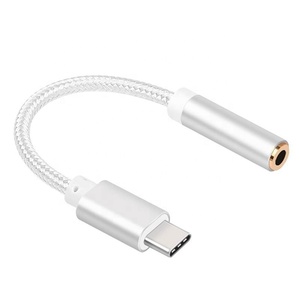 <span class=keywords><strong>Adaptateur</strong></span> audio USB C vers prise casque 3.5mm Type C Aux Female Dongle Cable Cord - Product Image 2