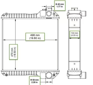 Radiatore per Motore Diesel Agricolo JSY, Ricambio per Macchinari Agricoli, Radiatore Olio per Motore Diesel Ca*se - Product Image 6