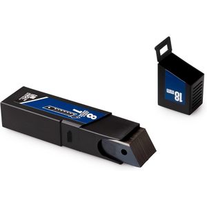 Lame industriali Ultra affilate Premium da 18mm 50 lame di ricambio a scatto (400 segmenti) LBB-50B taglierino - Product Image 3