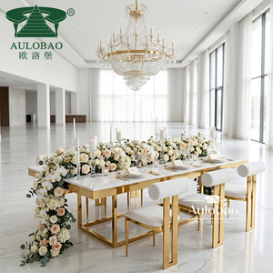 Restaurant Stainless Steel Traditional <b>Dining</b> <b>Table</b> and Chair Set 12 Seater - Product Image 3