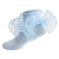 Nouvelle mode mignon nœud princesse Lolita robe chaussettes pour filles respirant tricoté à volants bord dentelle moelleux bébé chaussettes