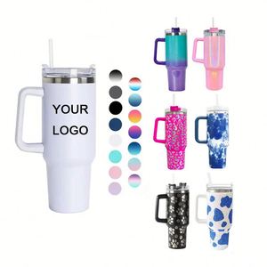 Mug de voyage isotherme en acier inoxydable 40 oz avec poignée, anti-fuite, modèle 2024, populaire et très vendu - Product Image 1