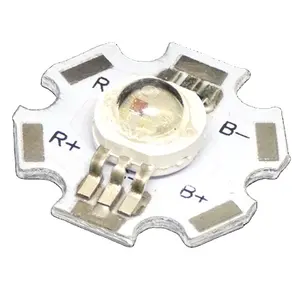 Meilleur prix 4 broches anode commune 45mil TW puces haute puissance 3w RGB led diode avec étoile PCB