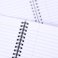 Carnet A4 ligné à spirale double personnalisé, couverture brillante ou mate – Montagne enneigée rose et bleue, vente en gros usine en vrac