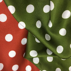 100% Polyester Polka Dot 75 * 150d Imitatie Zijde Satijn Bedrukte Stof Voor Jurk Dames Overhemd - Product Image 3