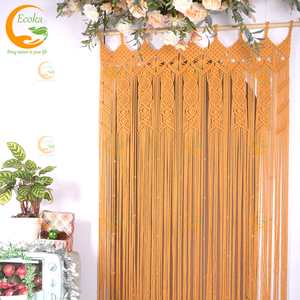 Ecoka Boho <b>Macrame</b> <b>Curtains</b> Living Room Door <b>Curtain</b> Living Room Hotel Cafe <b>Macrame</b> <b>Curtains</b> Cheap Price - Product Image 2