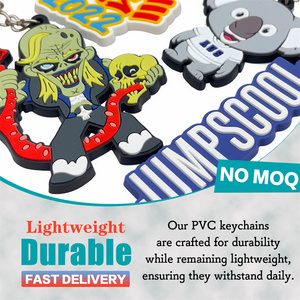 Cá nhân hoá quảng cáo thiết kế cao su Móc chìa khóa <span class=keywords><strong>Silicone</strong></span> Keyring biểu tượng tùy chỉnh 2D 3D mềm PVC Keychain với logo - Product Image 5