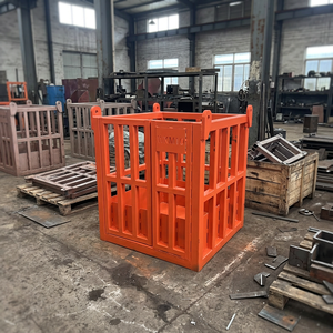ตะกร้ายกของสำหรับก่อสร้างแบบมนุษย์กรงยกสำหรับทำเหมืองทำเหมืองลิฟต์ก่อสร้างระดับสูงตะกร้าขนาด1000x1000x1000มม. - Product Image 2
