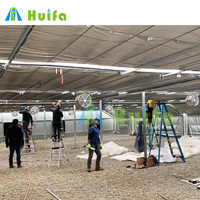 Serre commerciale en polycarbonate HUIFA avec système de privation de lumière Pc Sheet 100% Darkness Blackout Invernaderos Greenhouse