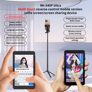 Nouvel écran de téléphone portable à écran tactile partagé filaire de 4 pouces, rechargeable, 2300 mAh, en ABS, avec son, modèle RK-X40F pour la vie quotidienne - Product Image 5