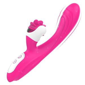 2 in 1 Female Rabbit G-Spot Licking Vibrator Clitoris Stimulators Intelligent Rotating g Spot Vibrator for Women Masturbation - Product Image 4