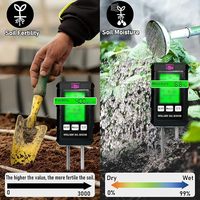 Photomètre de détecteur de sol Six-en-un pour la température humidité fertilité PH valeur testeur de sol léger