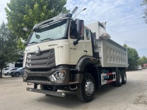 รถดัมพ์ Howo Nx 6X4 ขนาด 31-40 ตัน เครื่องยนต์ดีเซล เกียร์ธรรมดา มาตรฐานยูโร 5 สำหรับงานก่อสร้างหนัก - Product Image 3