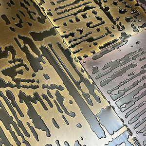 Panel de Acero Inoxidable 304 con Diseño Artístico Antiguo, Textura Parcialmente de Piedra, Grabado Profundo, Grosor de 20C - Product Image 2