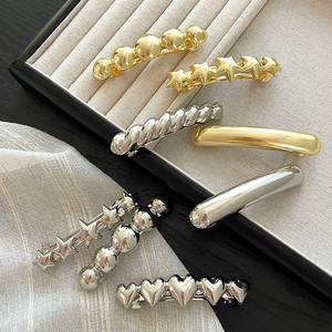 Di alta qualità in metallo molletta semplice foglia di amore accessori decorativi per capelli per ragazze e donne per feste in lega - Product Image 2