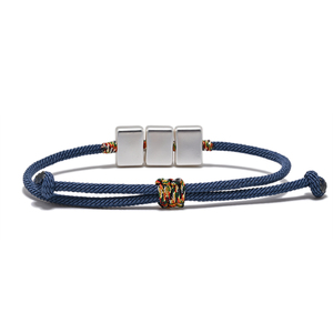 BEE101 Design originale gioielli in argento braccialetto tessuto a mano corda con semplice colore macinazione catenaria fatta a mano per il regalo - Product Image 3