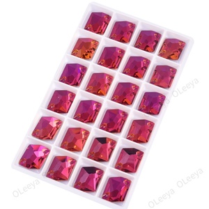 Strass à coudre en verre cristal de qualité supérieure Oleeya Factory, forme cosmique, 18 couleurs, pour vêtements et accessoires de mariage - Product Image 2