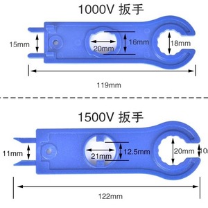 <b>Adjustable</b> Wrench 1 3/8 In Metric Double End Industrial Alloy Steel Smooth Jaw Rounded Opening - Product Image 1