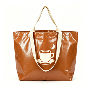 Fabricant de sacs de courses personnalisés avec logo, sacs de courses réutilisables en polypropylène tissé imperméable pour les supermarchés français Intermarché - Product Image 3