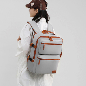 Stylish Custom Logo Expandable Laptop <b>Backpack</b> <b>Waterproof</b> USB Port Notebook Interlayer-Made Oxford Polyester Lining for Travel - Product Image 6