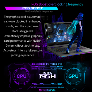 Fabricant Fourniture <span class=keywords><strong>asus</strong></span> Rog Strix Scar16 Ordinateur de jeu Ordinateur portable 240Hz 2.2GHz Max Turbo 5.8GHz I9-14900hx Rtx4060 4070 Ordinateurs portables - Product Image 3
