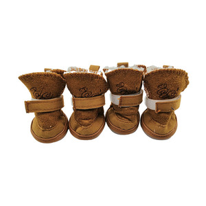 Conjunto de 4 Pares de Sapatos Laváveis para Animais de Estimação, Confortáveis, Antiderrapantes, Botas de Inverno Quentes para Cães, Respirável para Cães e Gatos - Product Image 3