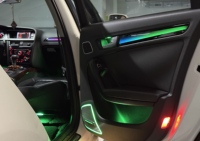 Lumière ambiante intérieure de voiture, symphonie de couleurs, lumière LED pour voiture Audi A4 2009-2016, accessoires de voiture 09/10/11/12/13/14/15/16