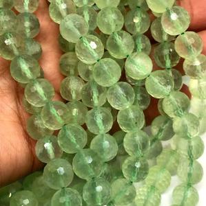 ลูกปัดอัญมณีเจียระไนแบบหลวม Prehnite คุณภาพตามธรรมชาติสำหรับการทำสร้อยคอ/สร้อยข้อมือราคาขายส่งต่อเส้น - Product Image 1