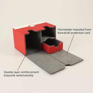    Caja para Cartas de Juego de Cuero PU con Capacidad para Más de 200 Cartas, con Dados para Sorteo, Cierre Magnético y Forro Interior de Microfibra - Product Image 4