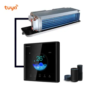 Tuya WiFi 485 Modbus Fan Coil Termostat untuk 2 Pipa 4 Pipa Pemanas dan Pendingin AC Pengendali Suhu