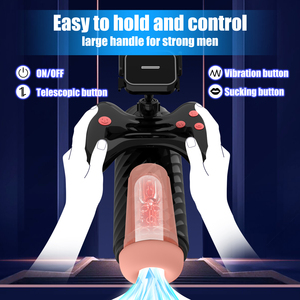 Male Masturbation Cup <b>Vibrating</b> TPE Sleeve Strong Suction Rechargeable Pocket Stroker Discreet Adult Toy for Men - Product Image 3