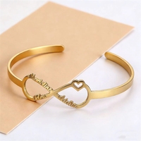 Pulsera de Acero Inoxidable con Certificación CE, Regalo de San Valentín, Ciclo Infinito, Personalizable