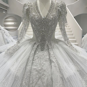 Vestidos <span class=keywords><strong>de</strong></span> Novia <span class=keywords><strong>de</strong></span> Lujo con Escote en V y Lazo <span class=keywords><strong>de</strong></span> Ilusión Elegante <span class=keywords><strong>de</strong></span> Fábrica, Jancember Gt004 - Product Image 3