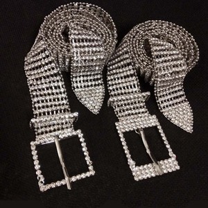 Width 3.0cm Fashion Decorative Rhinestones Crystals Waist Metal <strong>Belts</strong>,metal <strong>Chain</strong> <strong>Belts</strong> - Product Image 1