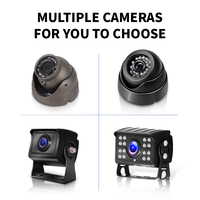 Kits MDVR avec moniteur 10.1 pouces 4CH 4G GPS 1080P HDD système DVR Mobile avec dôme étanche caméra de Vision nocturne IR