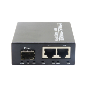 Convertisseur de média Gigabit A/B à succès, 2 RJ45 + 1 SFP, convertisseur Ethernet optique 10/100/1000 Mbps, convertisseur de média fibre optique monomode - Product Image 2
