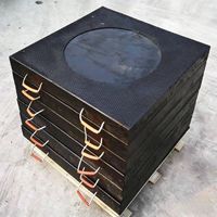 Plaques de nivellement durables en UHMWPE résistantes aux UV pour grue, avec service de découpe, pour blocs de nivellement de remorque de camping-car