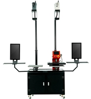 Presse à chaud électrique double station Microtec 2025 40*60cm avec projection avancée et positionnement laser