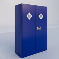 Armoire de rangement sécurisée à double porte pour produits toxiques, en acier à double paroi ignifuge, design moderne, mobilier de laboratoire médical, ODM, 45 gallons