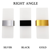 Applique Murale LED Intérieure Moderne 6W, Angle Droit Acrylique, pour Salon, Couloir, Escalier, Décoration de Maison, Lumière Luxe Intérieur