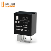 Relais automobile LANBOO 30A 12V 24V 4 broches 5 broches SPST SPDT universel étanche pour voiture, camion, moto, applications électriques