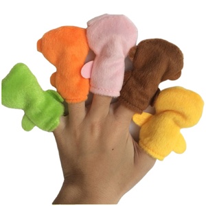 Un set animal patterns finger puppet theater consegna veloce - Product Image 2